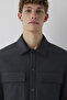 Men's Snap Closure Water Repellent Jacket M0110910 Black - 3