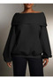 Women's Adjustable Madonna and Hooded Collar 100% Cotton Sweatshirt - 4