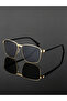 Gold Square Frame Sunglasses - 4