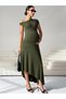 Rochie midi, verde - M - 3