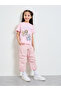 Girls Light Pink Relaxed Fit Woven Pants - 2