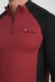 Men's Long Sleeve Zippered Garnished Rider T-Shirt - 8