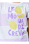 Girls Lilac Graphic Print T-Shirt and Cuffed Pants Pyjama Set - 3