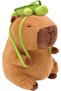 Cute Capybara Plush Stuffed Animal with Turtle Backpack,Soft Brown Plushie Toy for Kids,9 Inch