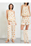 Fruit Print Sleeveless Cami Pajama Set