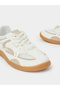 Off White Textile Tritone Sneakers - 3