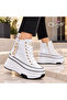 26K336 Filled Heel Patent Leather Boots