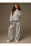 Unisex Women's Men's Unprinted Sweatshirt Oversize 3 Thread Hooded Hoodie and Baggy Sweatpants - 6