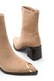 Carina Alba Women's Pointed Toe Heeled Boots 00124000 Mink Suede - 2