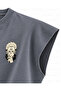 Jujutsu Kaisen Ryomen Sukuna Profile Manga Panel Printed Boxy Oversize Sleeveless T-Shirt - Anthracite - 4