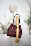 67-8146 Women's Burgundy Shoulder and Shoulder Bag - 5