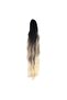 Buckle Protein Fiber Synthetic Ponytail - Dark Brown Auburn Platinum Ombre - 4