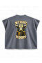 Weight Room Bull Print Boxy Oversize Sleeveless T-Shirt - Anthracite - 2