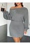Rochie mini, gri - 3XL - 5