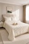 Ruffle Vesya 3 Piece Double Pique Set Cream