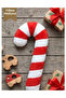New Year's Plush Candy Cane 40 cm - Premium New Year Candy Soft - Gift Giving Cute Christmas Decoration - 6