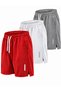 3-Piece Breathable Fabric Fitness Tennis Sports Shorts