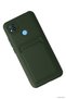 Spt-Gld Newface Redmi 9C Case Kelvin Silicone with Business Card Holder - (132054) Dark Green - 3