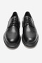 Men's thick sole shoes real leather fr callum black - 4