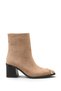 Carina Alba Women's Pointed Toe Heeled Boots 00124000 Mink Suede - 5