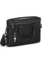 Harrison Sycamore Slim Briefcase, Black Bombe - 3