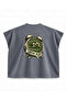 Minder Saati Printed Boxy Oversize Sleeveless T-Shirt - Anthracite - 2