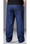 Plus Size Baggy Jeans for Men Elastic Waist Pull On Denim Pants Drawstring Straight Loose Jean Sweat - 3