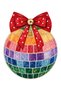Aura Bowknot Disco Ball Patterned Woven Base Decorative Carpet Auraplus13 - 3