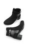 Elara Rosa Women's Heeled Boots 0012705 Black Suede - 4