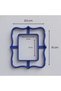 Set of 3 Curved Corner Frame Ceramic Clay and Dough Cutter Molds - 3