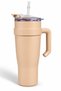 Double Wall Travel Leak-Proof Steel Thermos 1000 ml Steel Flask with Straw - 2