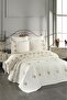 Embroidered Chenille 3 Piece Double Bedspread