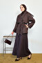 Women's Aler Detail Denim Trench Coat Plum - 3
