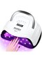 Uv Led Nail Lamp, 168W Fast Light For Nails Gel Polish, Professional Curing With 4 Timer Setting Auto Sensor, Dryer Fingernail And Toenail Home Salon Use, Art Tools