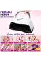 Uv Led Nail Lamp, 168W Fast Light For Nails Gel Polish, Professional Curing With 4 Timer Setting Auto Sensor, Dryer Fingernail And Toenail Home Salon Use, Art Tools - 2