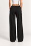 Women's Slim Waist Elastic Low Waist Wide Leg Sweatpants Al-22182 - 3