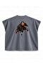 Naruto Obito Uchiha Orange Masked Attack Printed Boxy Oversize Sleeveless T-Shirt - Anthracite - 2