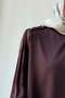 İpek Cupra Shoulder Buttoned Mercerized Tunic - Brown - 4