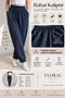 Women's Shalwar Cut Baggy Trousers with Cuffs - Modal Fabric Lycra Cotton - 5