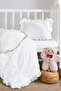 Ruffled Baby Bedding Set |   Set of 3 (Duvet Cover-Sheet-Pillowcase) |   Cotton, Ribbed, Soft |   100 X 150 cm - 3