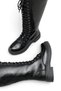 Nova Clara Women's Boots 0012399 Black Wrinkled Patent Leather - 5