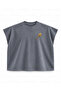 Jojo’S Bizarre Adventure Josuke Higashikata Crazy Diamond Printed Boxy Sleeveless T-Shirt - Anthracite