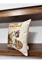 E673 Cream Floor Autumn Pattern Throw Pillow Cover - 2