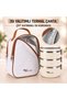 3-Layer 304 Stainless Steel Food Thermos Heat-Insulated Leak-Proof Lunch Box with Thermal Bag - 7