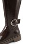 Vega Gala Women's Boots 0012366 Brown Wrinkled Patent Leather - 7