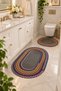 Riva 2-Piece Jute, Wicker, Bathroom Mat Set, Bathroom Set, Toilet Set 50X80 & 40X60 cm Decorative Mats Compatible for Indoor and Outdoor Use - 2