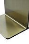 Modern Wooden Side Table with Stainless Steel Base - 5