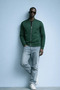 Men's Hakim Collar Winter Green Sweatshirt - 3