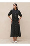 Youth Polka Dot Print Shirt Dress with Ruffles - 2