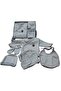 100% Cotton 5-Piece Striped Baby Boy Hospital Outfit Set (0-3 Months) - 3